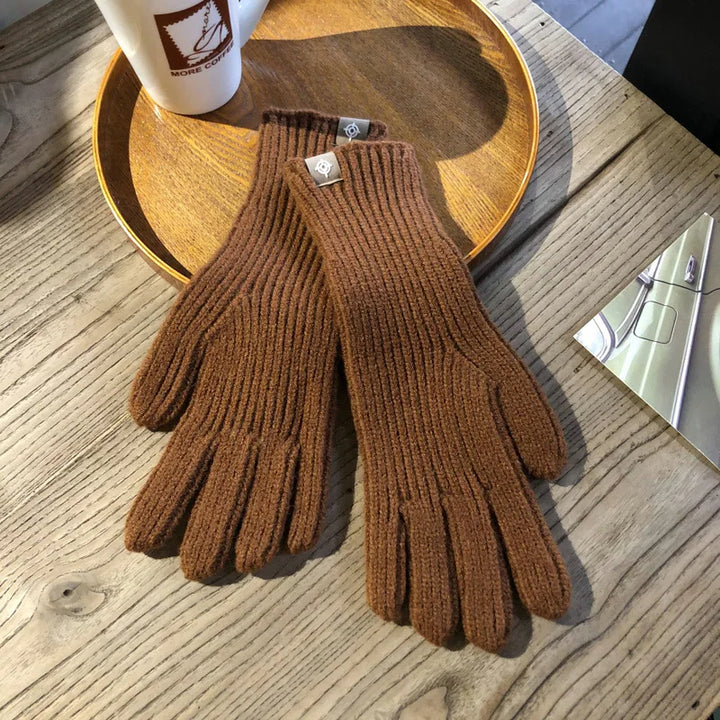 Comfortable Women's Gloves - Isolde-Brown-Nora Luxe