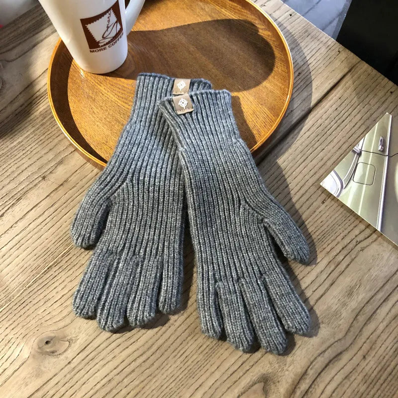 Comfortable Women's Gloves - Isolde-Gray-Nora Luxe