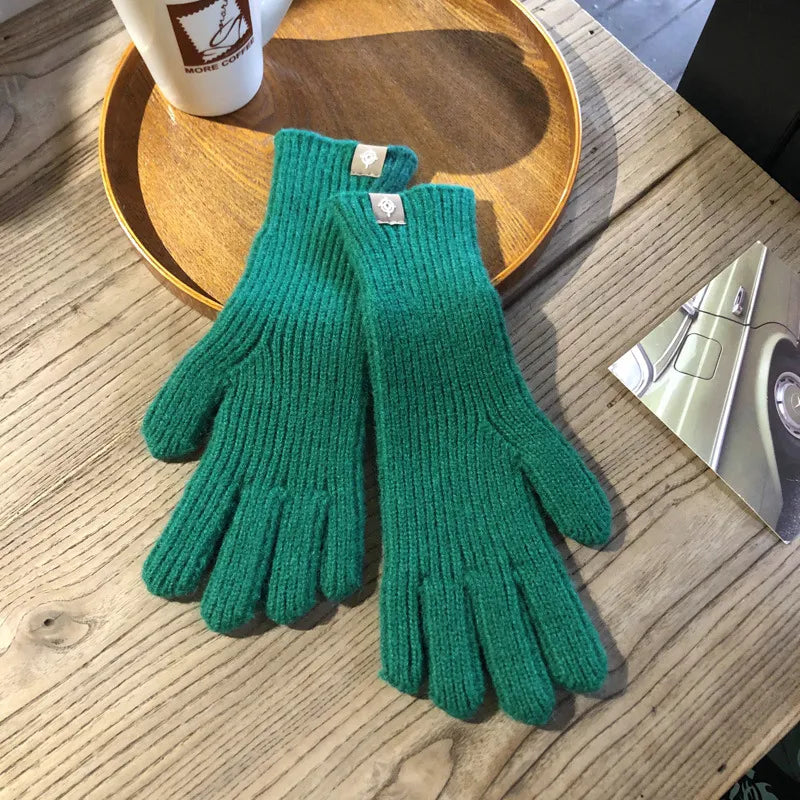 Comfortable Women's Gloves - Isolde-Green-Nora Luxe