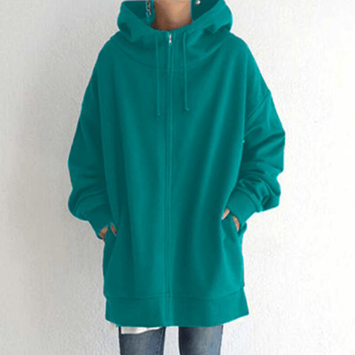 Comfortable Women's Jacket with Hood - ComfyHood-Grass Green-S-Nora Luxe