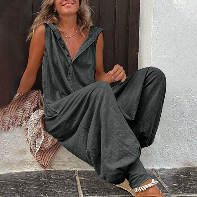 Comfortable Women's Jumpsuit – Nova-Dark grey-S-State of Style