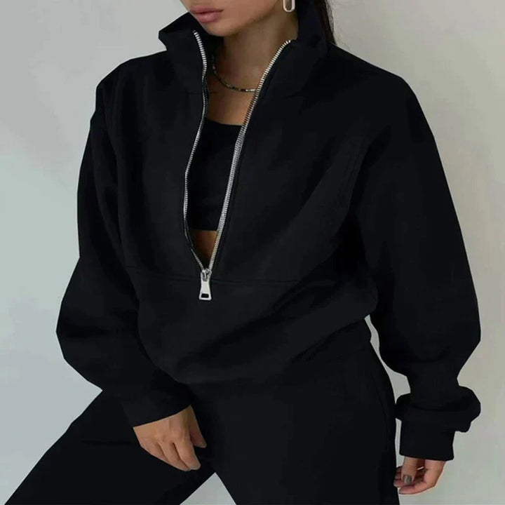 Comfortable Women's Tracksuit - Ava-Black-S-Nora Luxe