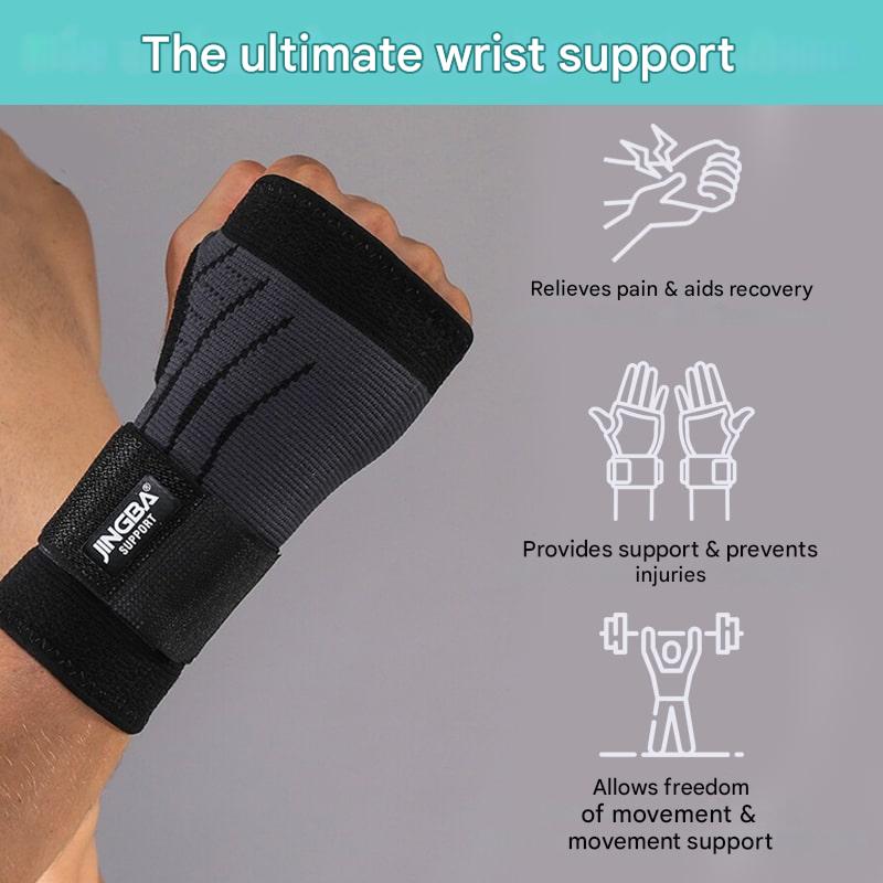 Comfortable Wrist Brace - FlexGuard-S-M-Black-Short-Nora Luxe