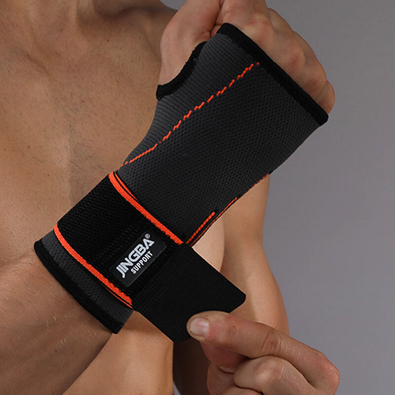 Comfortable Wrist Brace - FlexGuard-S-M-Red-Long-Nora Luxe