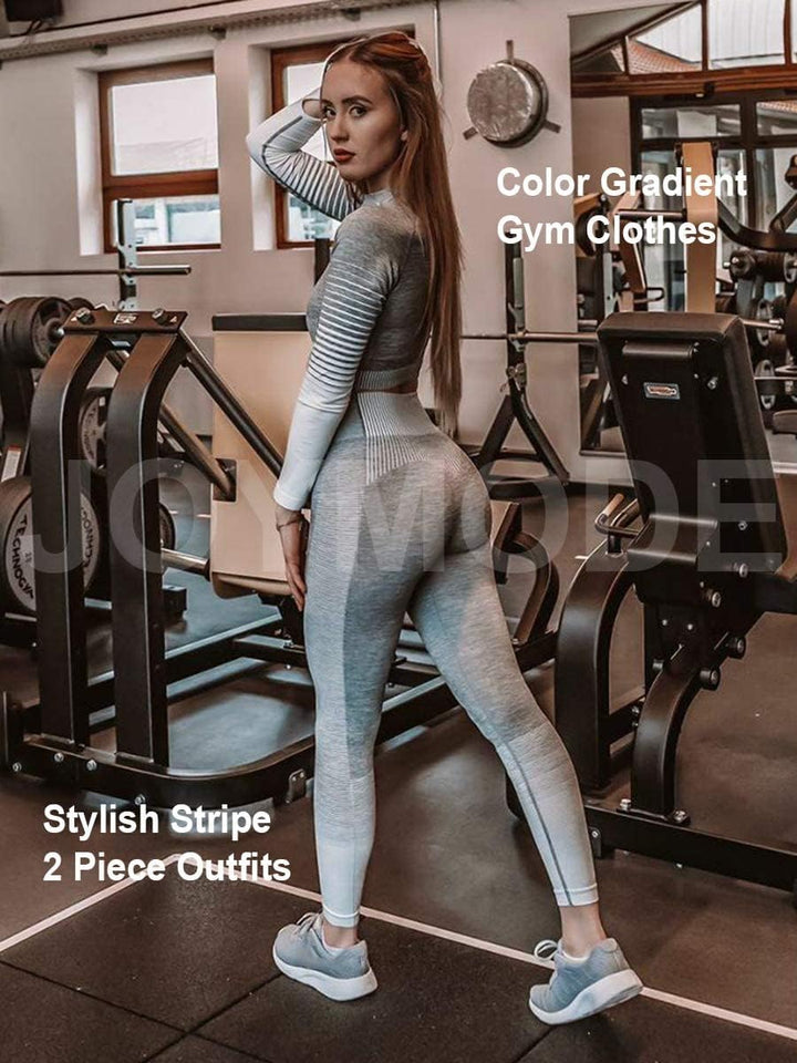 Comfortable Yoga Set - SparkFit-Long Sleeve Black-S-Nora Luxe