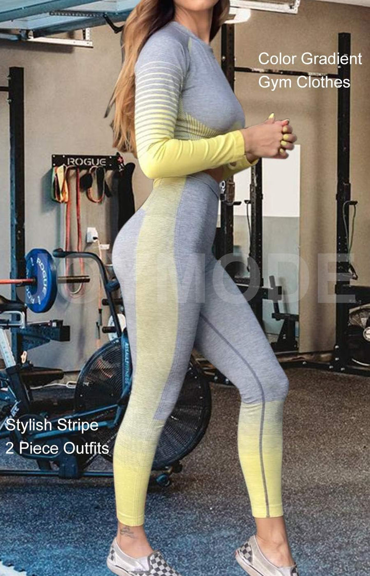 Comfortable Yoga Set - SparkFit-Long Sleeve Black-S-Nora Luxe