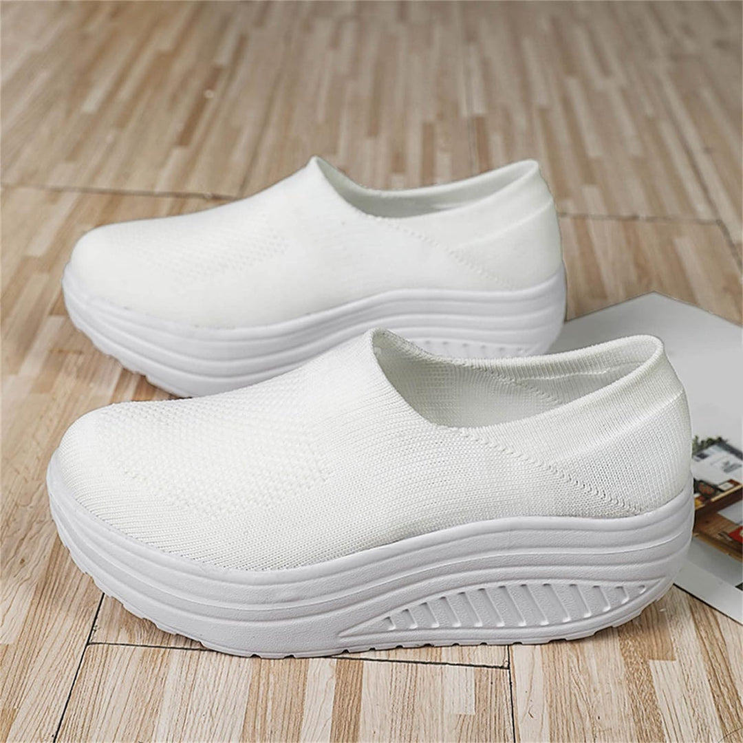 ComfortStride Slides | Women's Flip Flop Sneakers with Orthopedic Footbed-Gray-5.5-Nora Luxe