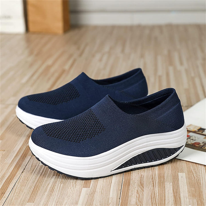 ComfortStride Slides | Women's Flip Flop Sneakers with Orthopedic Footbed-Gray-5.5-Nora Luxe