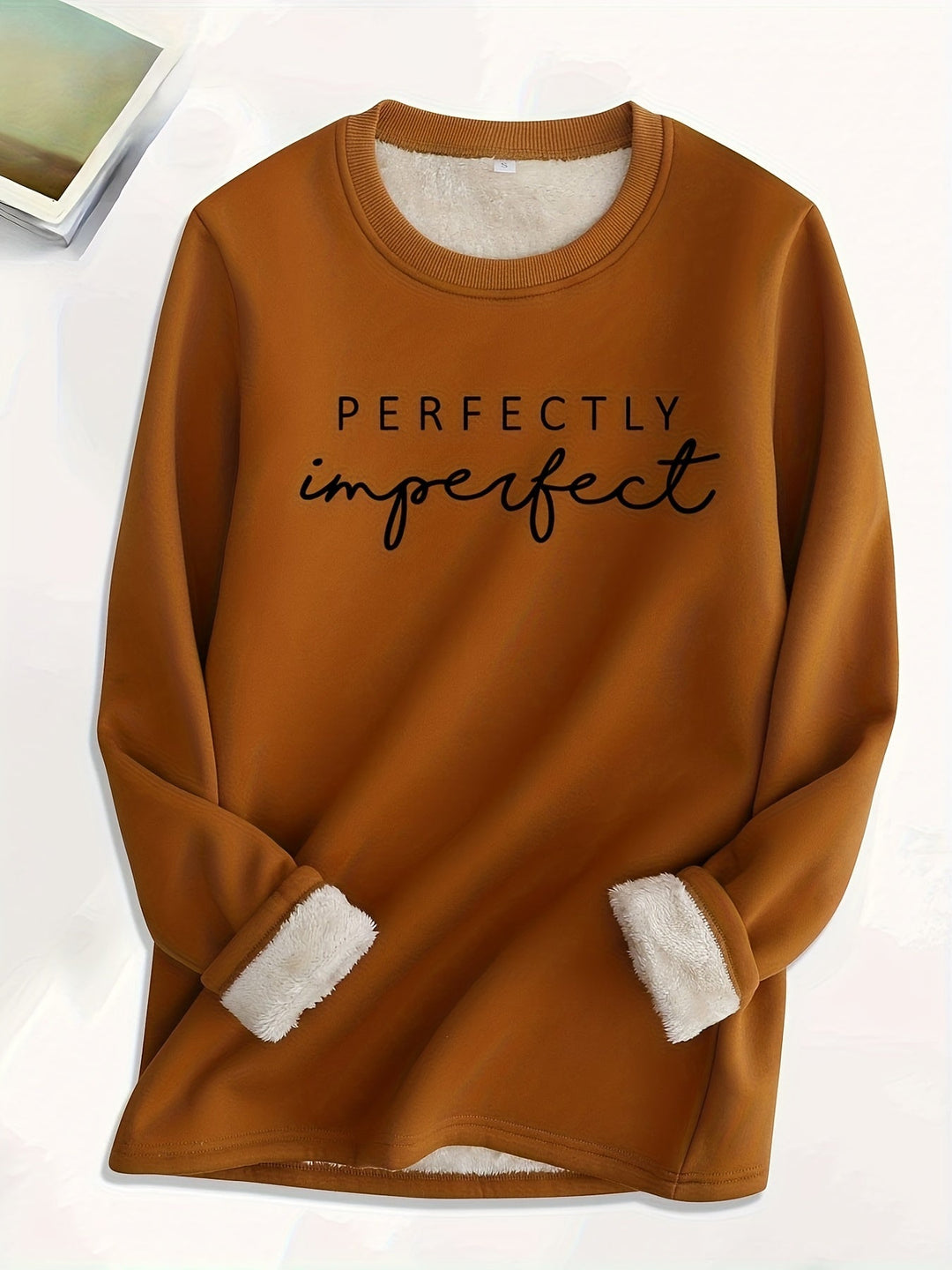 Comfy Fleece Sweatshirt - Liona-Brown-S-Nora Luxe
