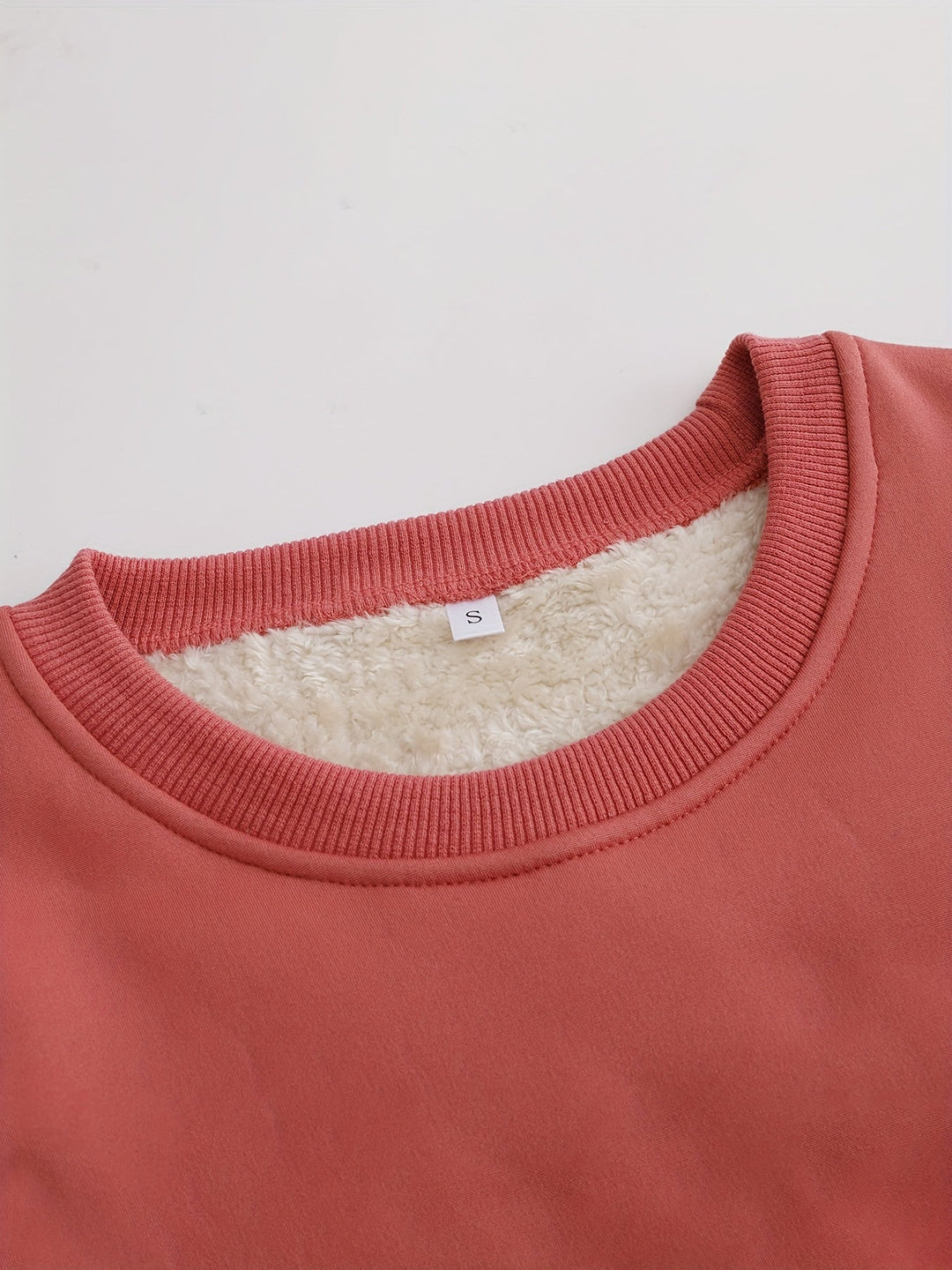 Comfy Fleece Sweatshirt - Liona-Pink-S-Nora Luxe