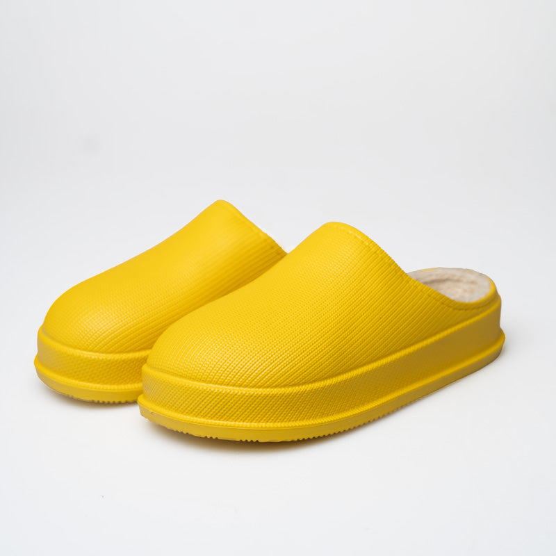 Comfy Ladies Slippers – Luna-Yellow-4.5-Nora Luxe