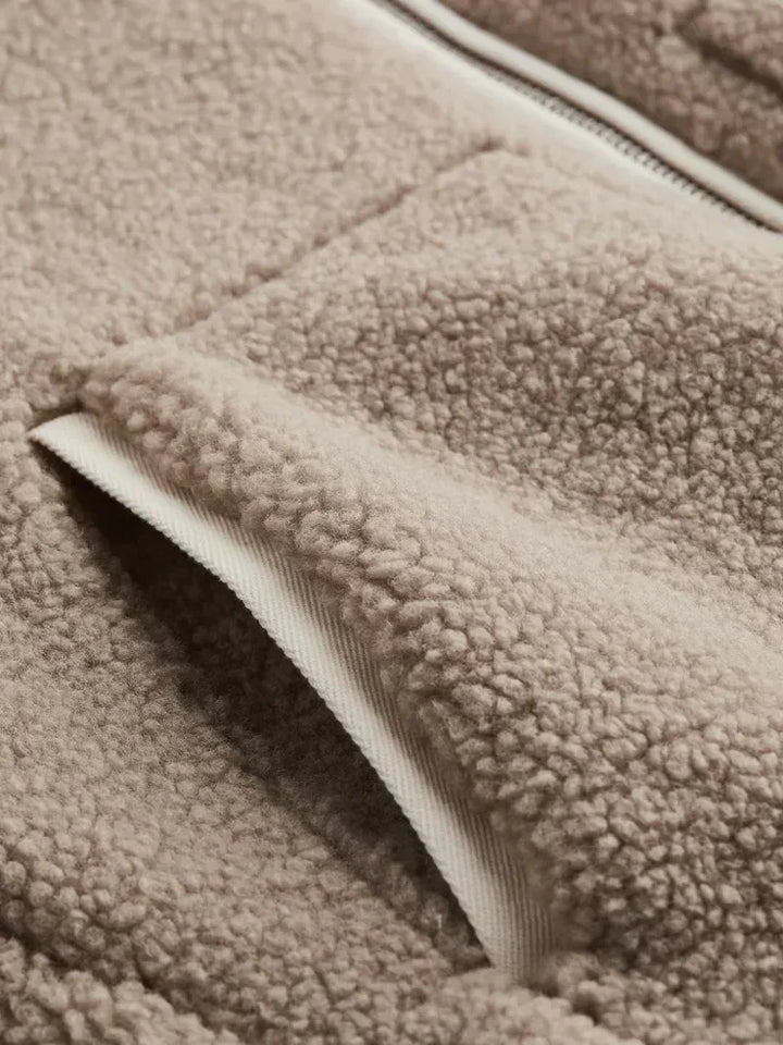 Comfy Teddy Coat - Mila-Light Brown-S-Nora Luxe