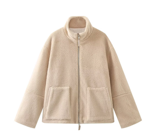 Comfy Teddy Coat - Mila-Light Brown-S-Nora Luxe