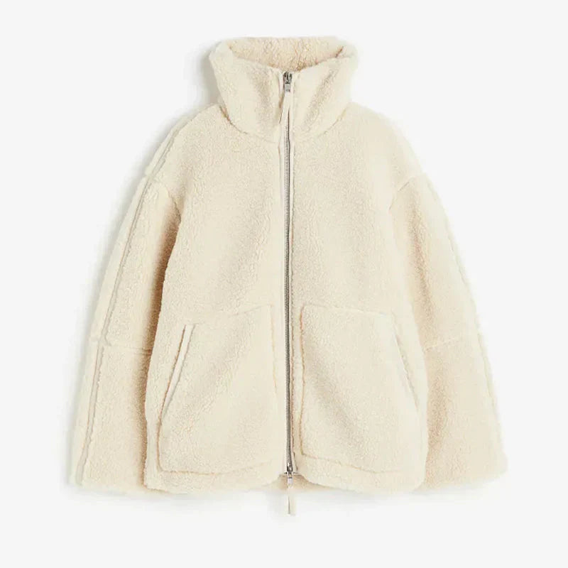 Comfy Teddy Coat - Mila-White-S-Nora Luxe