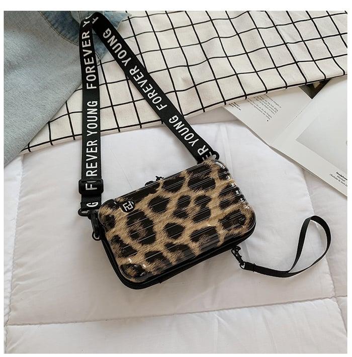 Compact and Stylish Mini Travel Bag for Women - LunaBag-Leopard-Nora Luxe