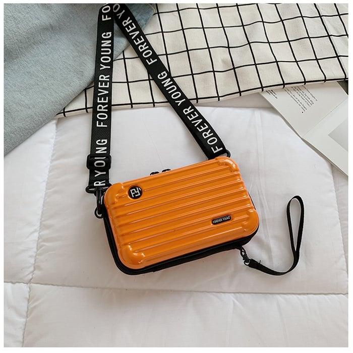 Compact and Stylish Mini Travel Bag for Women - LunaBag-Orange-Nora Luxe