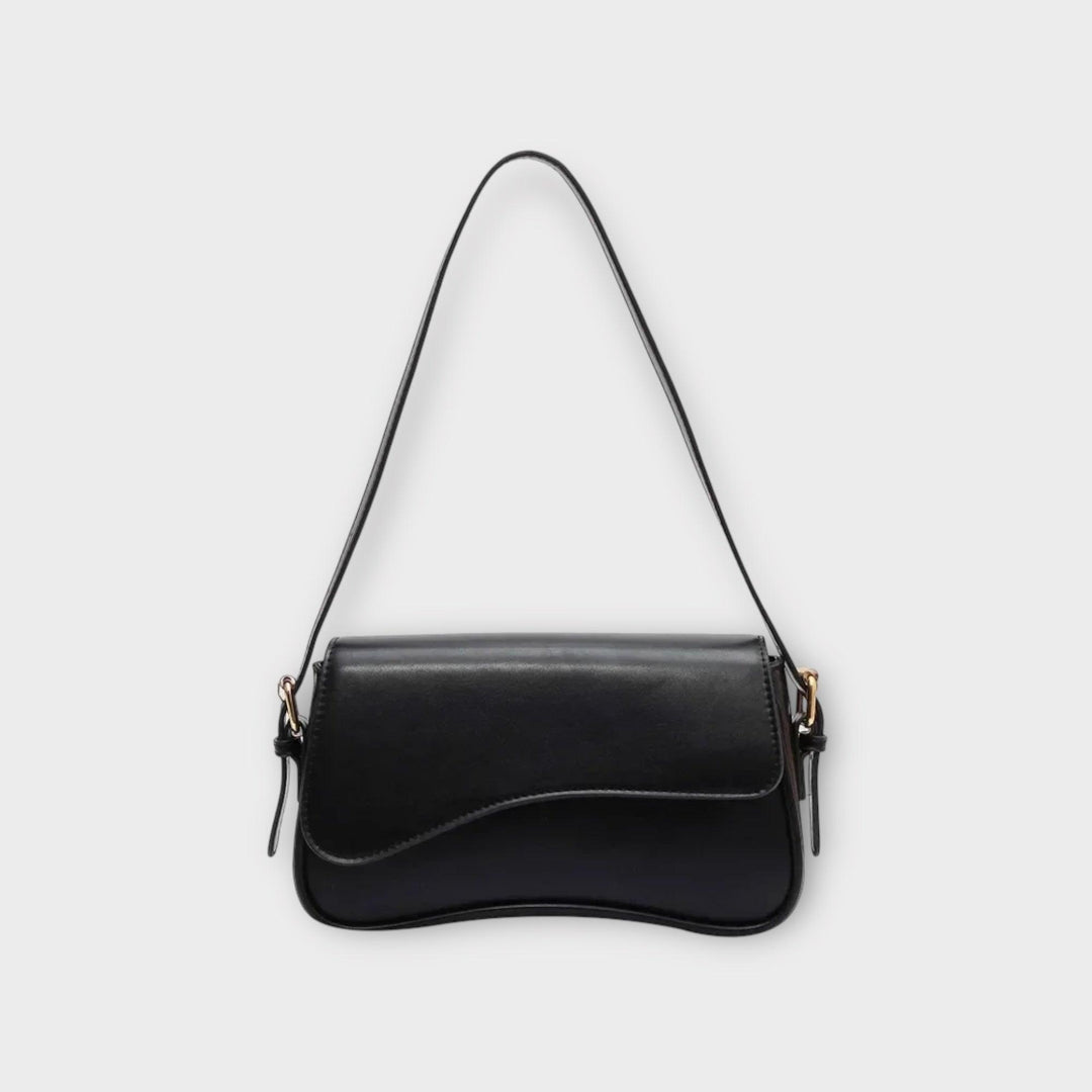 Compact Ladies Shoulder Bag - Sophia-Black-Nora Luxe