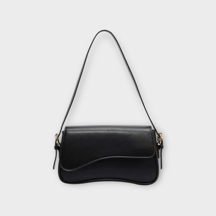Compact Ladies Shoulder Bag - Sophia-Black-Nora Luxe