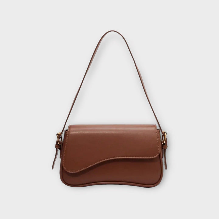 Compact Ladies Shoulder Bag - Sophia-Coffee-Nora Luxe