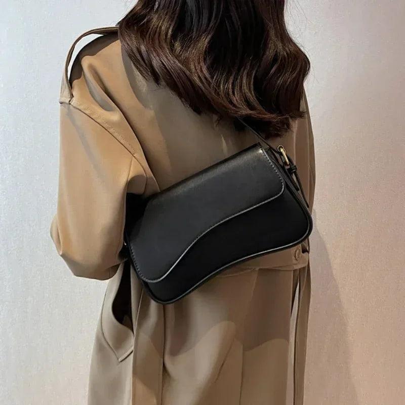 Compact Ladies Shoulder Bag - Sophia-Silver-Nora Luxe