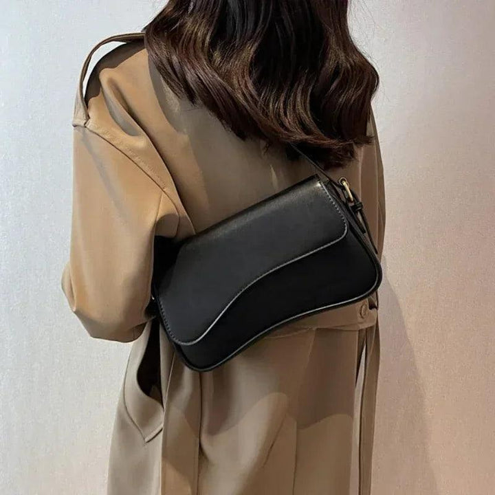 Compact Ladies Shoulder Bag - Sophia-Silver-Nora Luxe