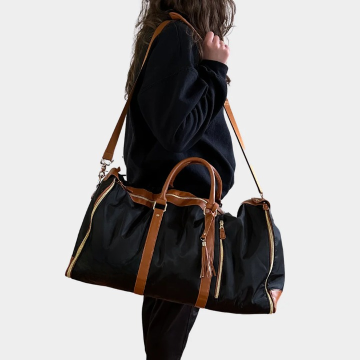 Compact & Luxury Travel Bag – Isabelle-Black-Nora Luxe
