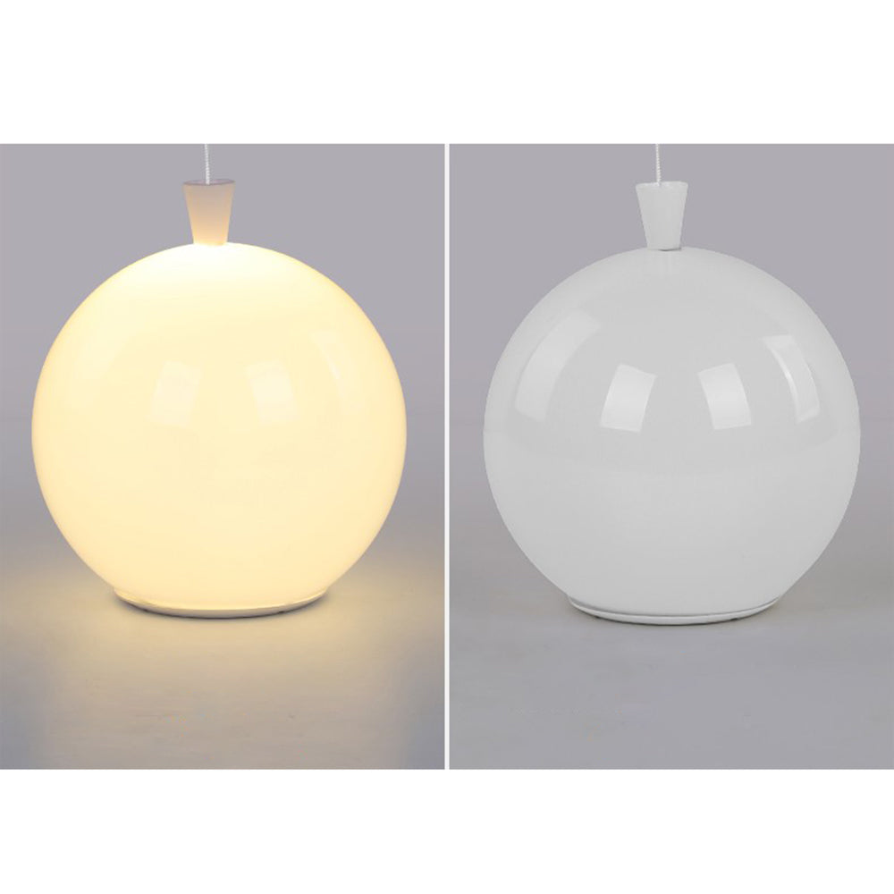 Compact Modern LED Balloon Ceiling Light - AuraLite-7.87 in-White-Nora Luxe