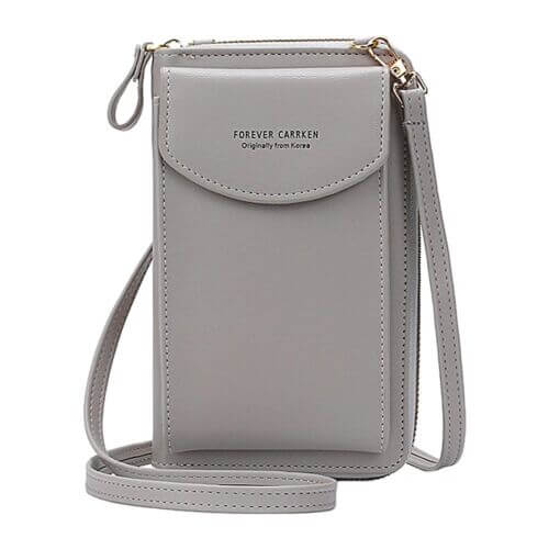 Compact PU Leather Crossbody Shoulder Bag with Adjustable Strap