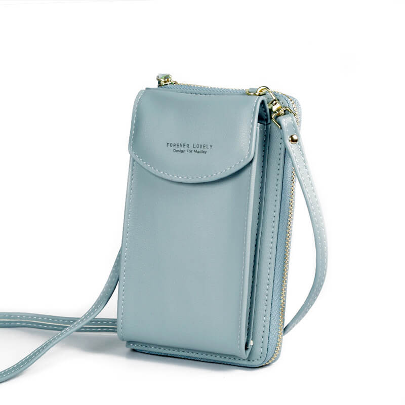 Compact PU Leather Crossbody Shoulder Bag with Adjustable Strap