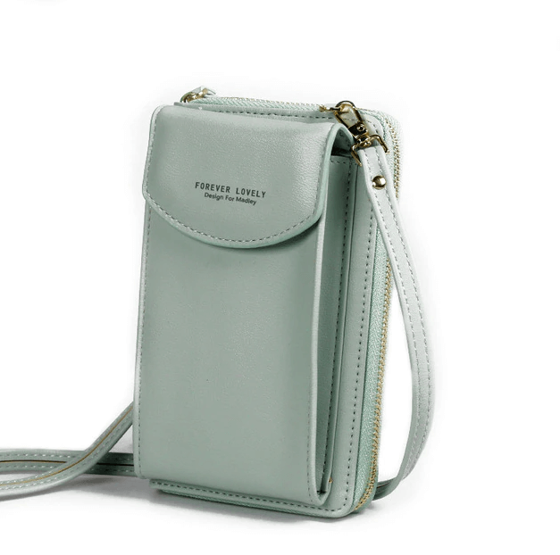 Compact PU Leather Crossbody Shoulder Bag with Adjustable Strap