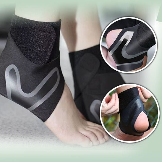 Compression Ankle Brace with Cross Stabilisation – FlexGuard Pro-Links-S : 3/4-Nora Luxe