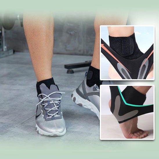 Compression Ankle Brace with Cross Stabilisation – FlexGuard Pro-Links-S : 3/4-Nora Luxe