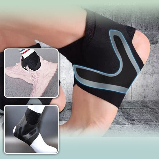 Compression Ankle Brace with Cross Stabilisation – FlexGuard Pro-Links-S : 3/4-Nora Luxe