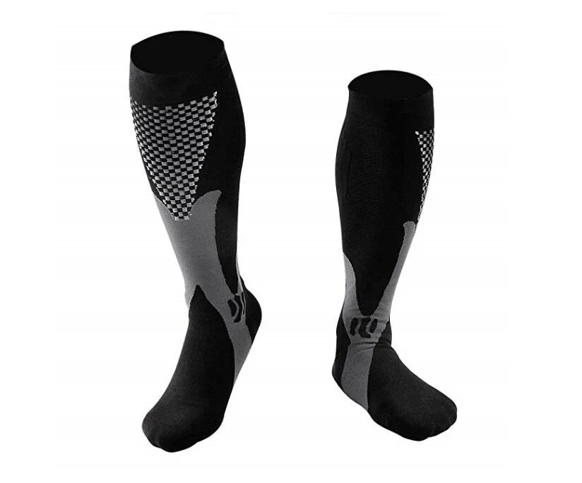 Compression Socks for Pain Relief | Unisex Design-S-M-Black-Nora Luxe