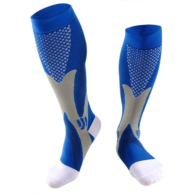 Compression Socks for Pain Relief | Unisex Design-S-M-Blue-Nora Luxe