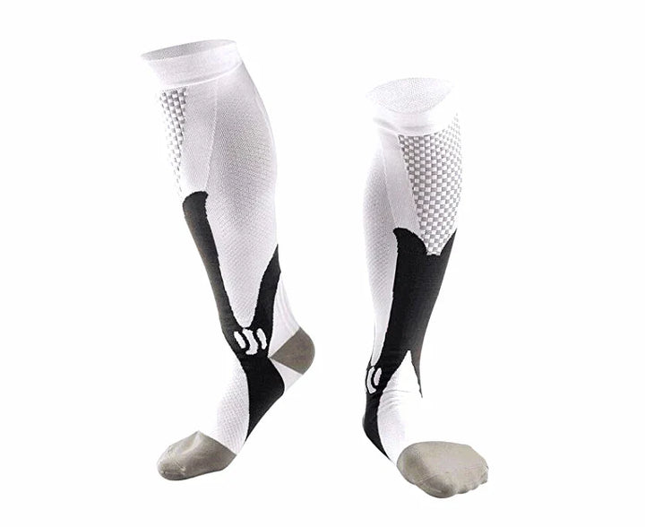 Compression Socks for Pain Relief | Unisex Design-S-M-White-Nora Luxe