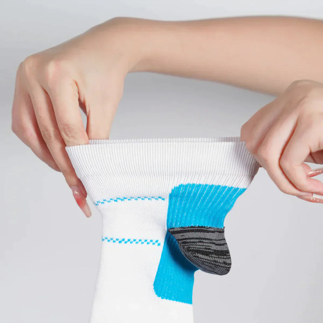Compression socks - TheraSupport-2 pairs black + 2 pairs white-3.5 to 8.0-Nora Luxe