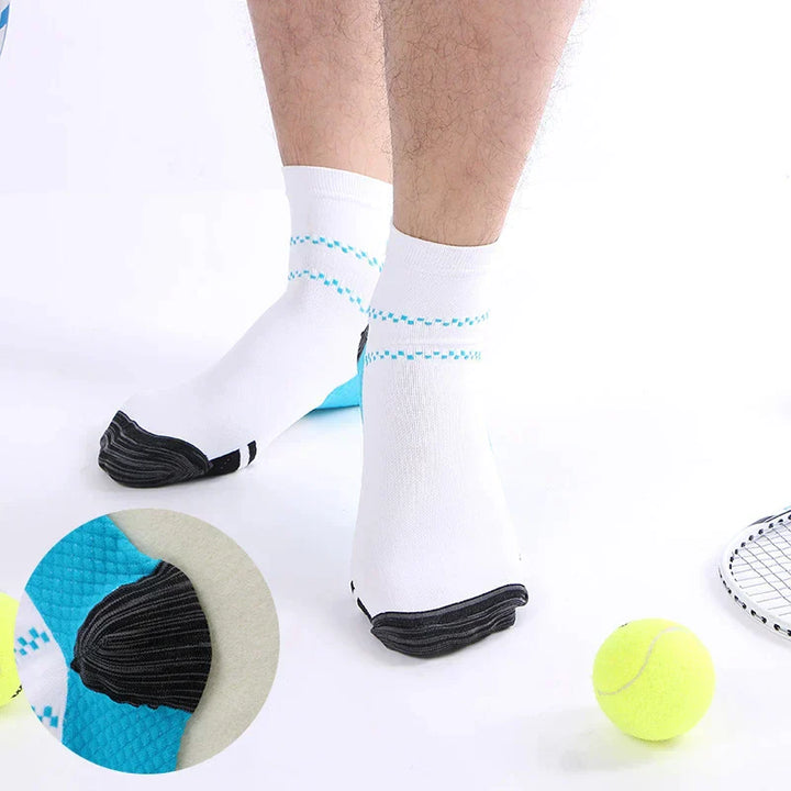 Compression socks - TheraSupport-2 pairs black + 2 pairs white-3.5 to 8.0-Nora Luxe