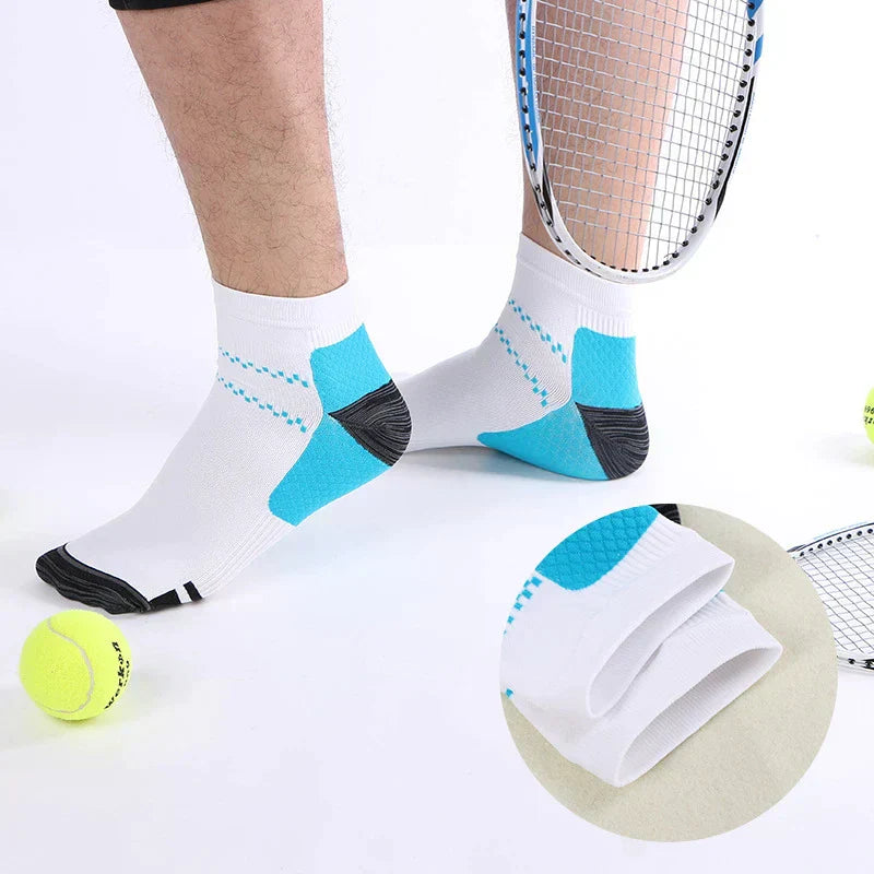 Compression socks - TheraSupport-2 pairs black + 2 pairs white-3.5 to 8.0-Nora Luxe