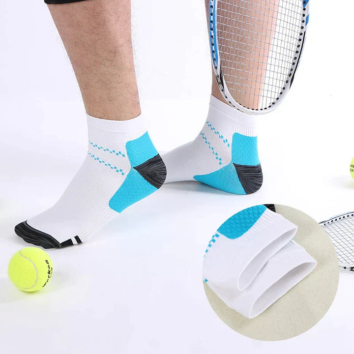 Compression socks - TheraSupport-2 pairs black + 2 pairs white-3.5 to 8.0-Nora Luxe