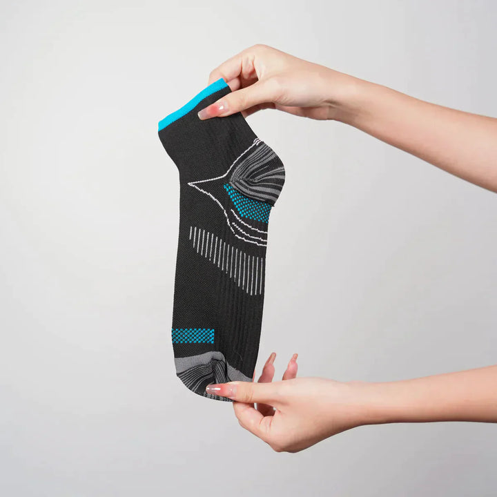 Compression socks - TheraSupport-2 pairs black + 2 pairs white-3.5 to 8.0-Nora Luxe