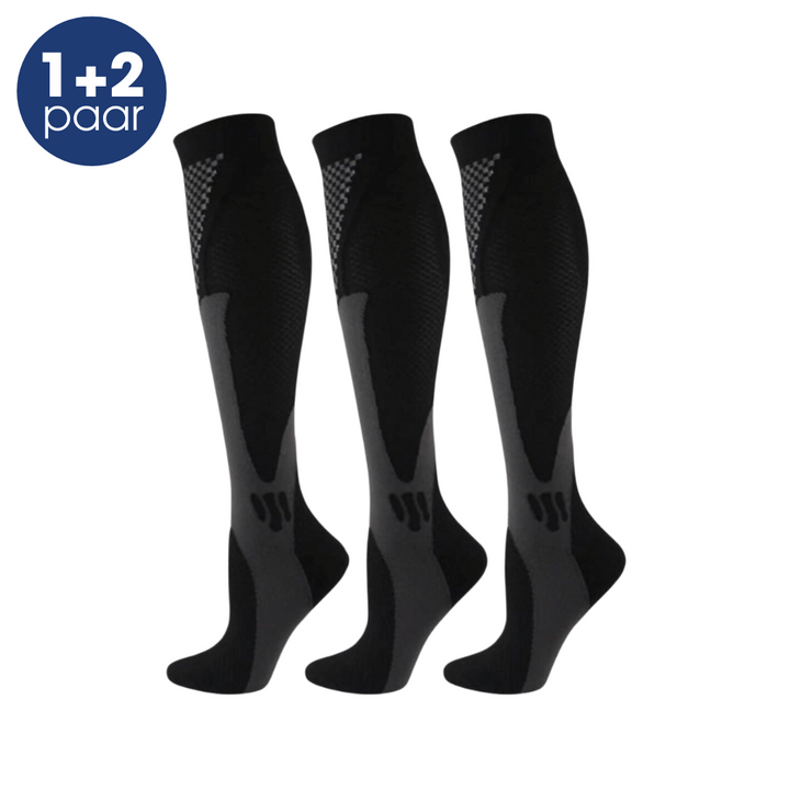 Compression Stockings - TheraFit-Black-S-M (3-6.5)-Nora Luxe