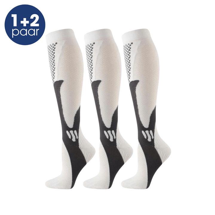 Compression Stockings - TheraFit-White-S-M (3-6.5)-Nora Luxe