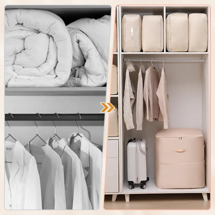 Compression Storage Bags - VacuumEase-Beige-L(20.47x16.54x11.81 inches)-Nora Luxe