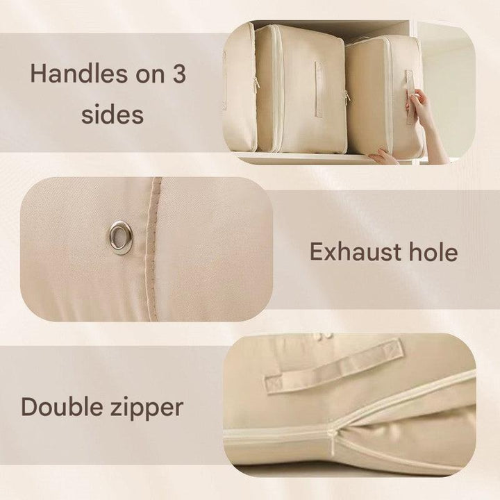 Compression Storage Bags - VacuumEase-Beige-L(20.47x16.54x11.81 inches)-Nora Luxe