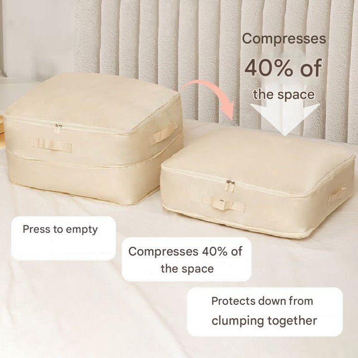 Compression Storage Bags - VacuumEase-Beige-L(20.47x16.54x11.81 inches)-Nora Luxe