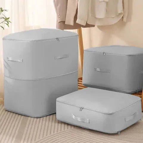 Compression Storage Bags - VacuumEase-Gray-L(20.47x16.54x11.81 inches)-Nora Luxe