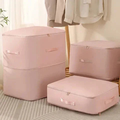 Compression Storage Bags - VacuumEase-Pink-L(20.47x16.54x11.81 inches)-Nora Luxe