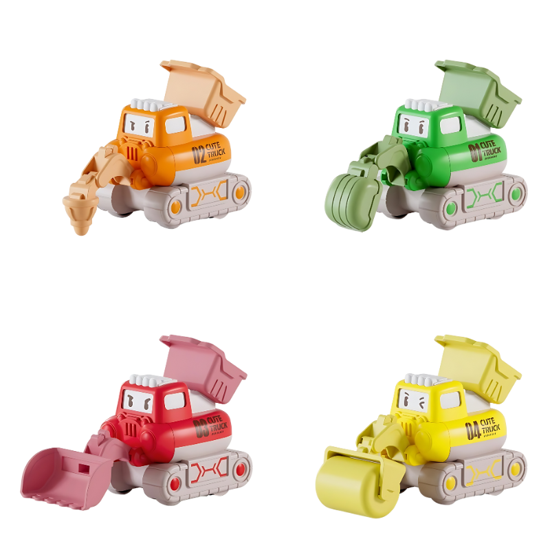 Construction Vehicle Play Set for Children - MiniBuilders-4 Pack-Nora Luxe
