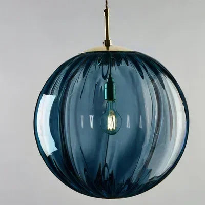 Contemporary LED Pendant Light - LumiWave-Blue-5.91 inches-Nora Luxe